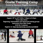 Information about the Goalie training camp